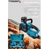 STAHLKRAFT STH 6163 58VF 35 Cm Pala Kömürsüz Akülü Dal Ağaç Bıçkı Kesme Motoru Testere Makinesi