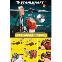 STAHLKRAFT STH 6182 11000rpm 5.9 Hp Sırt Tipi Benzinli Motorlu Ot Çalı Tırpan