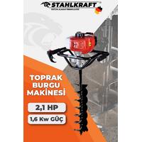 STAHLKRAFT STH 8983 Benzinli 15 Cm Toprak Burgu Makinesi 52 Cc 2,1 Hp - 1,6 Kw