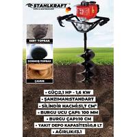 STAHLKRAFT STH 8983 Benzinli 15 Cm Toprak Burgu Makinesi 52 Cc 2,1 Hp - 1,6 Kw