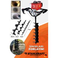 STAHLKRAFT STH 8983 Benzinli 15 Cm Toprak Burgu Makinesi 52 Cc 2,1 Hp - 1,6 Kw