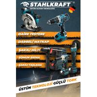 STAHLKRAFT STH 9946 58 VF 5 Lü MAX Plus Set Torklu Vidalama + Somun Sıkma + Hilti + Matkap + Taşlama + Daire Testere