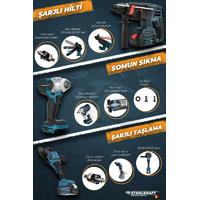 STAHLKRAFT STH 9946 58 VF 5 Lü MAX Plus Set Torklu Vidalama + Somun Sıkma + Hilti + Matkap + Taşlama + Daire Testere