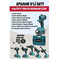 STAHLKRAFT Sth 9970 5 Li Multi Tool Şarjlı Matkap Testere Tilki Kuyruğu Taşlama Somun Sökme 58vf