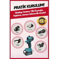 STAHLKRAFT Sth 9970 5 Li Multi Tool Şarjlı Matkap Testere Tilki Kuyruğu Taşlama Somun Sökme 58vf