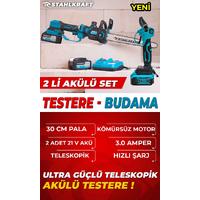 STAHLKRAFT STH 9988 Akülü Teleskobik Budama + Makas